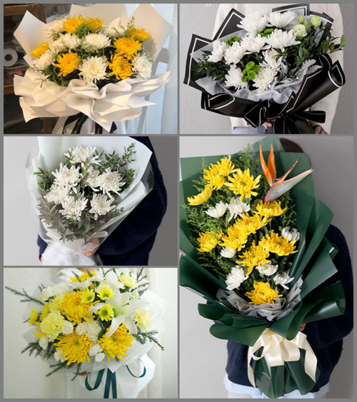 上海奉贤区金汇镇北丁村白事花束代送